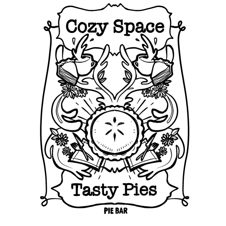 Cozy Space Coloring Sheet