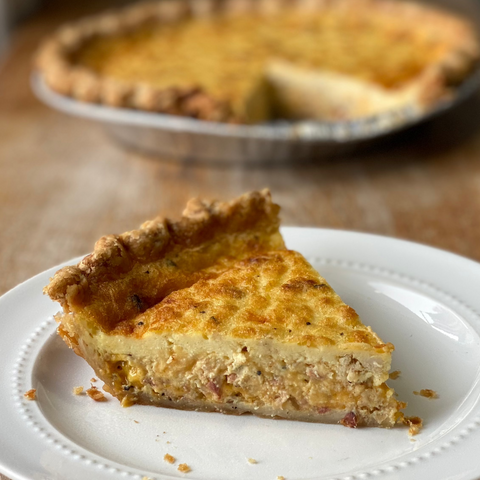 Bacon & Cheddar Quiche - Take & Bake